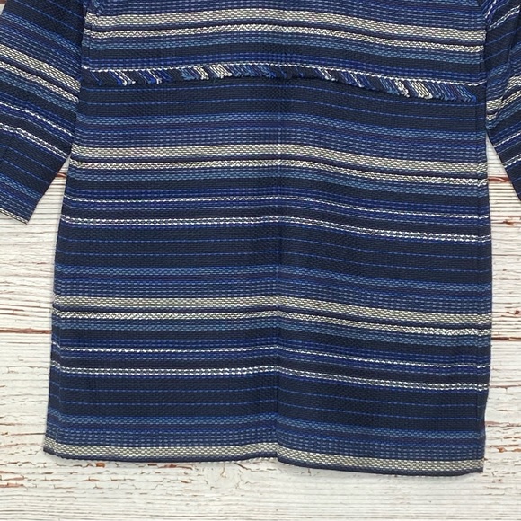 Vineyard Vines Striped Woven Jacket In Blue Sz XS - Picture 9 of 11